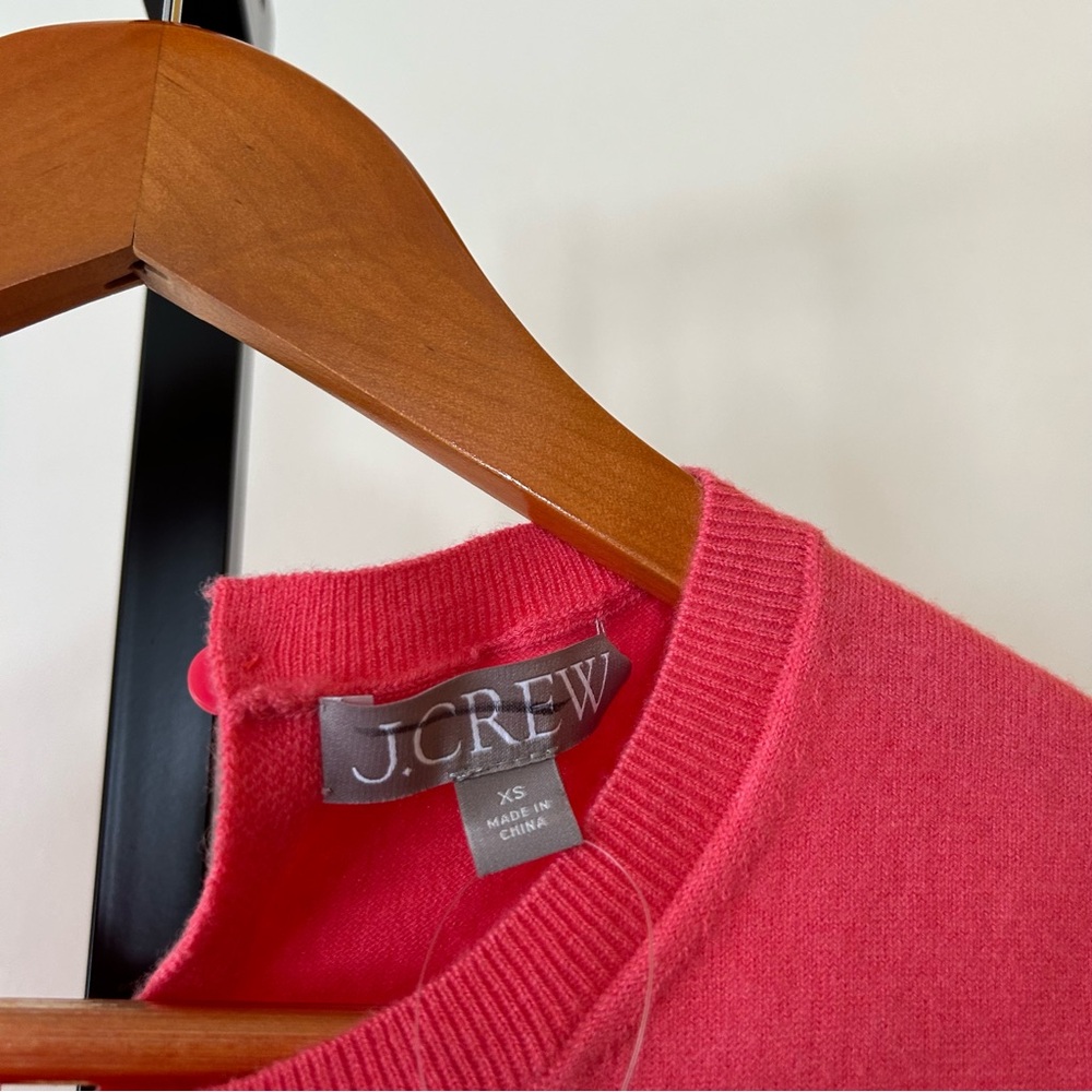 J. Crew Featherweight Cashmere Blend Cropped Sweater Shell Tank Top $158 NWT XS - Picture 3 of 7